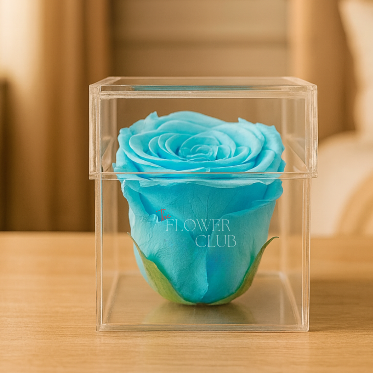 Single Blue Preserved Rose