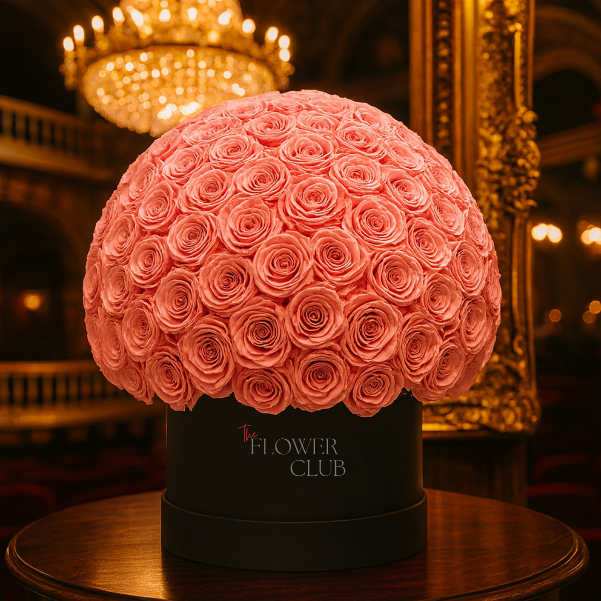 Luxury Pink Rose Super Dome