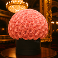 Domo Premium Rosas Preservadas Rosa