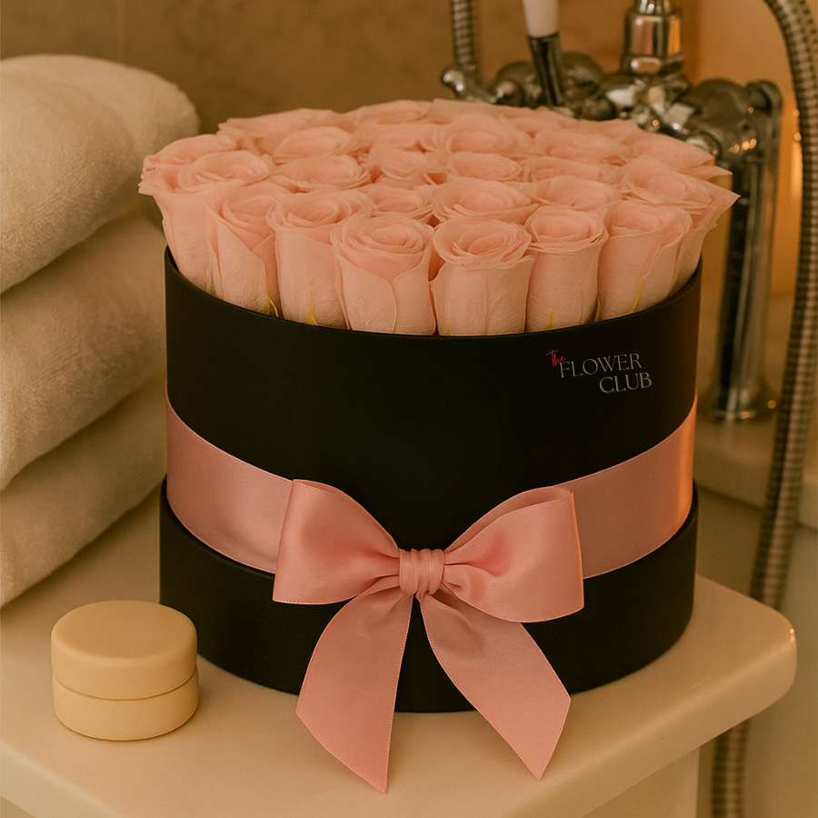 Caja de Rosas Rosa Preservadas