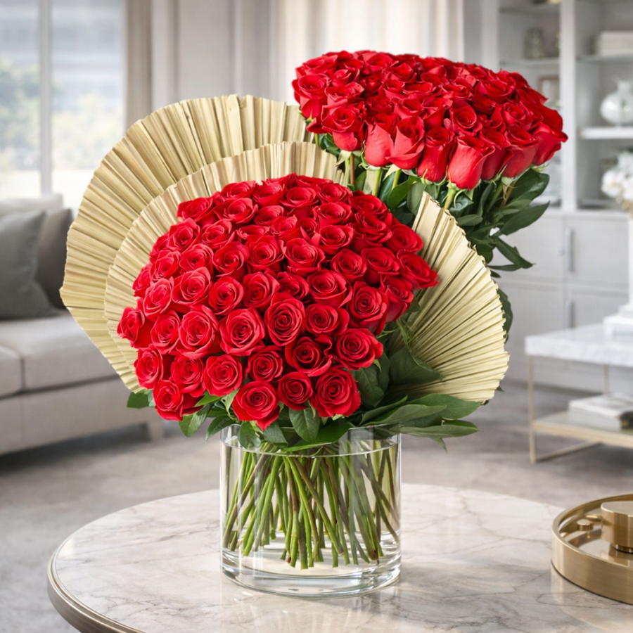 90  Rosas Frescas Premium