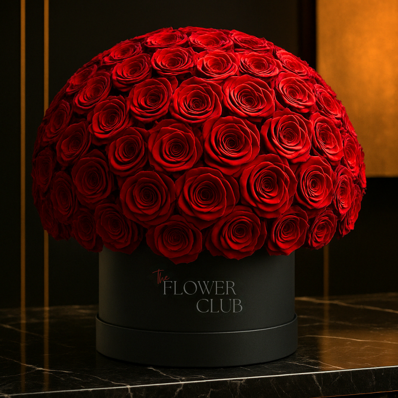 Luxury Red Rose Super Dome