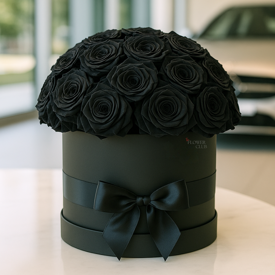 Domo Rosas Negras Premium