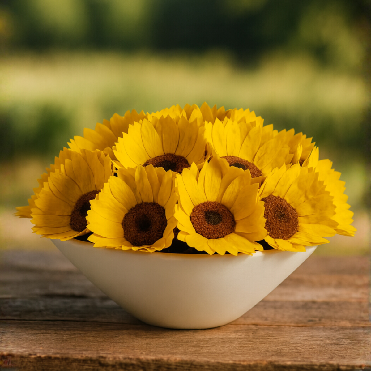 Bowl de Girasoles Preservados