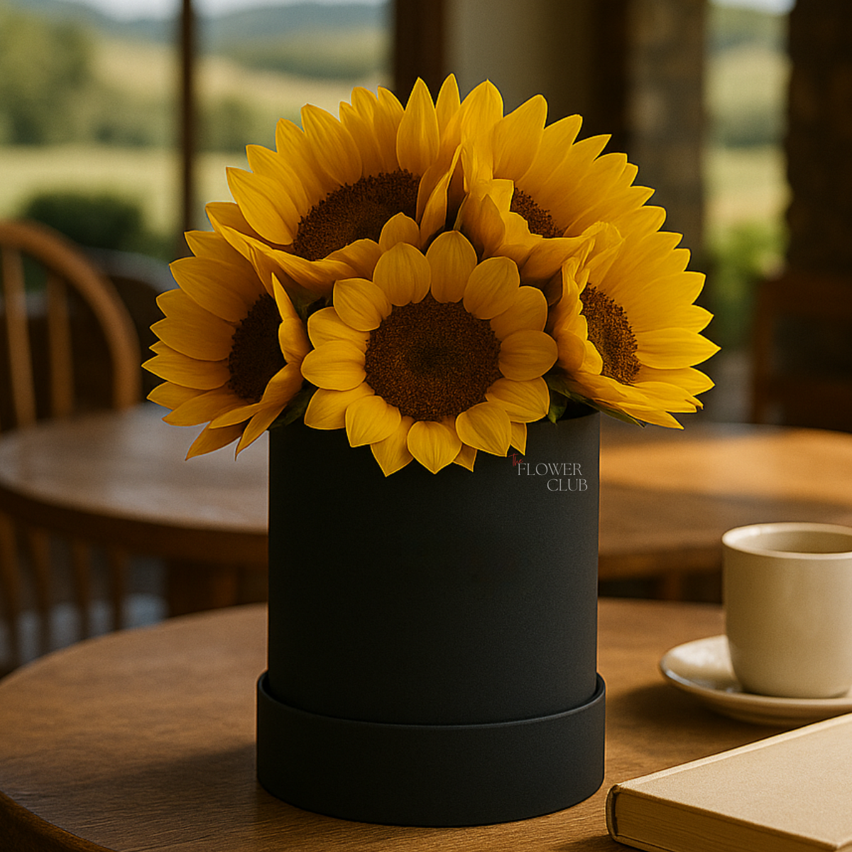 Caja de Girasoles Preservados